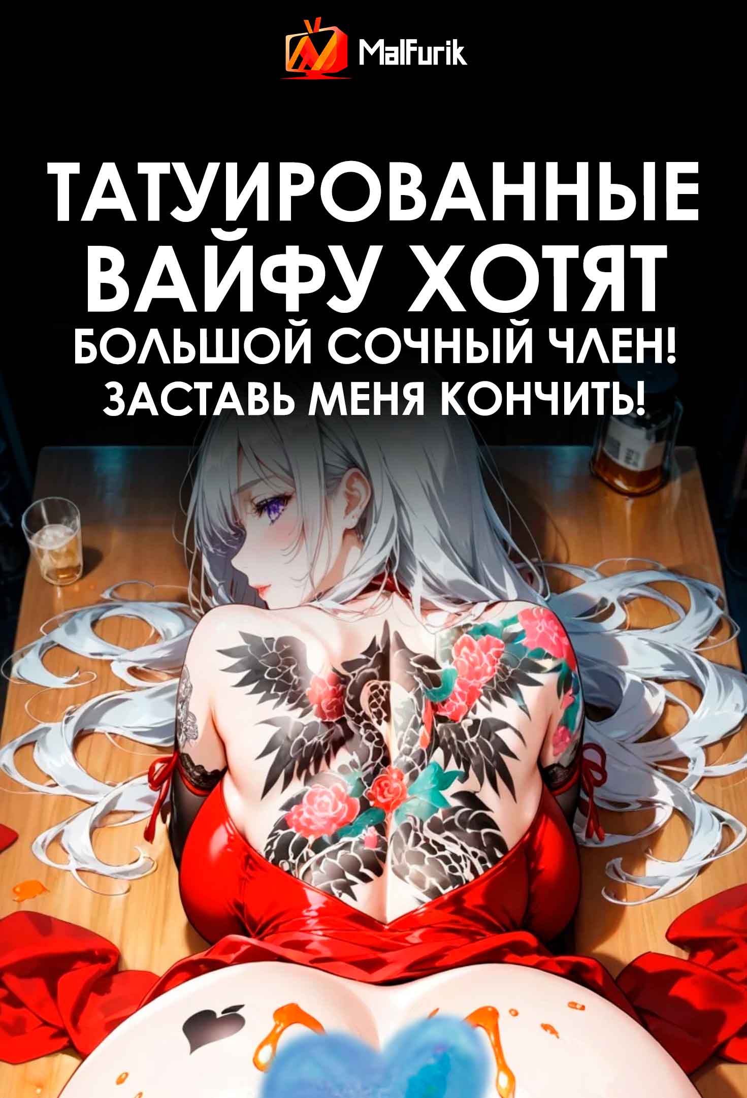 Татуированные вайфу хотят большой сочный член! Заставь меня кончить! (2026)
